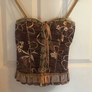 Bustier Floral Top